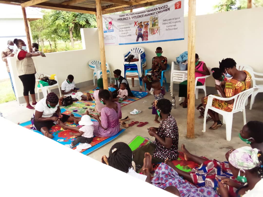 Young women at a GEDA skilling session